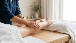 Comment faire un massage lymphatique des jambes