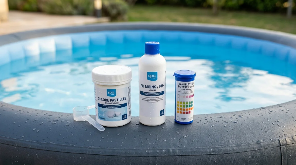Quels produits mettre dans un spa gonflable